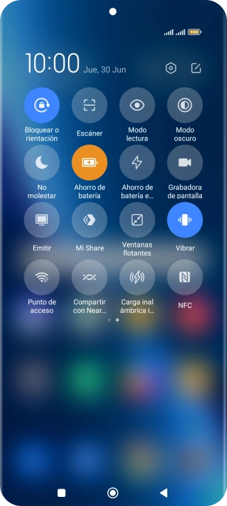 Pulsa la tecla de inicio para terminar y regresar a la pantalla de inicio.