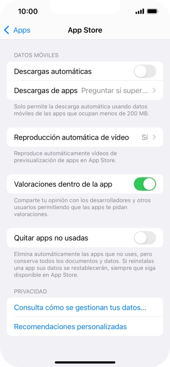 Pulsa el indicador junto a 
