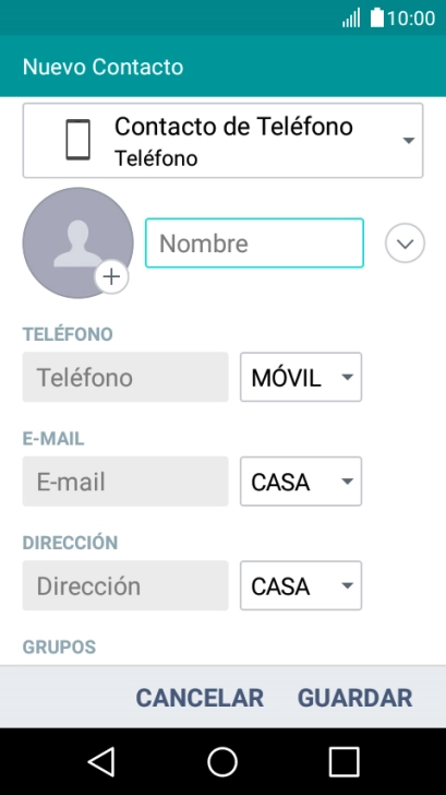 Pulsa el icono de imagen.