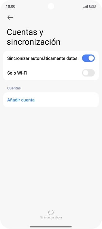 Pulsa Añadir cuenta.