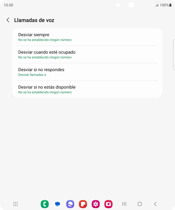 Pulsa la tecla de inicio para terminar y regresar a la pantalla de inicio.