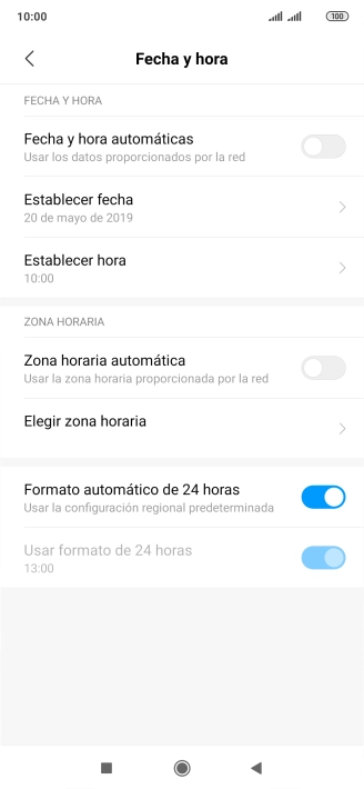 Pulsa el indicador junto a 