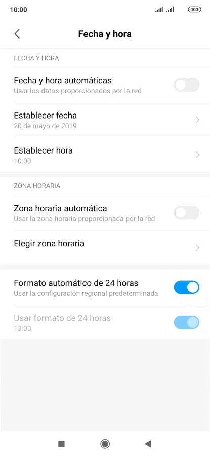 Pulsa el indicador junto a 