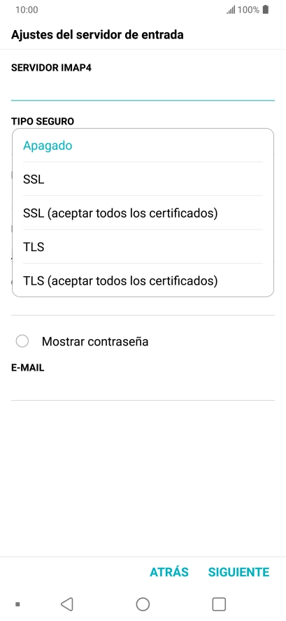 Pulsa Apagado para desactivar la función.