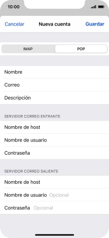 Pulsa Guardar. Ahora se ha configurado tu cuenta de correo electrónico. Si deseas seleccionar más ajustes del servidor de correo de entrada o de salida, continúa con los pasos siguientes.