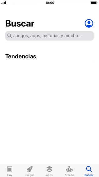 Pulsa en el campo de búsqueda e introduce el nombre o el tema de la app deseada.