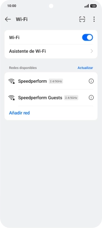 Pulsa Asistente de Wi-Fi.