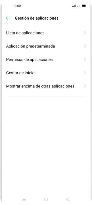 Pulsa Permisos de aplicaciones.