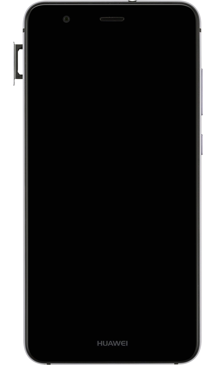 Retira el contenedor de tarjetas del teléfono.