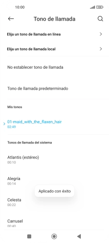Pulsa la tecla de inicio para terminar y regresar a la pantalla de inicio.