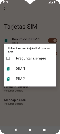 Pulsa el ajuste deseado.