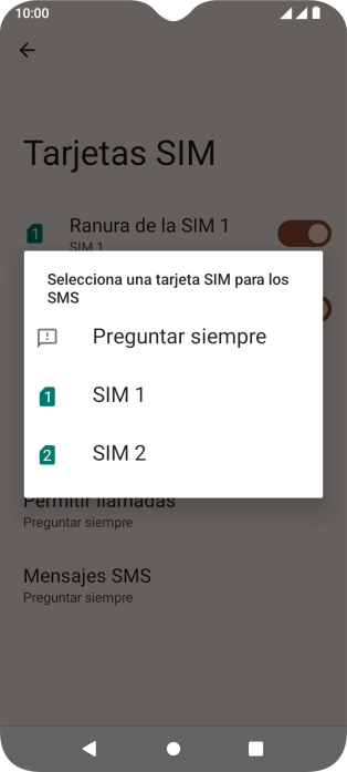Pulsa el ajuste deseado.