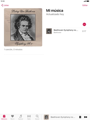 Pulsa el título de la canción.