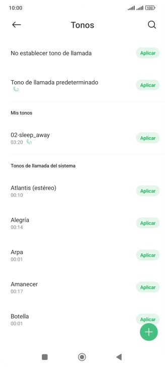 Pulsa la tecla de inicio para terminar y regresar a la pantalla de inicio.