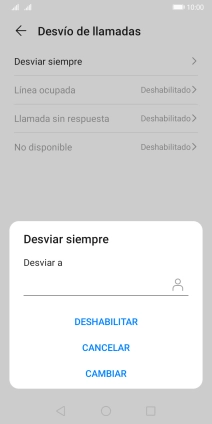 Pulsa DESHABILITAR.