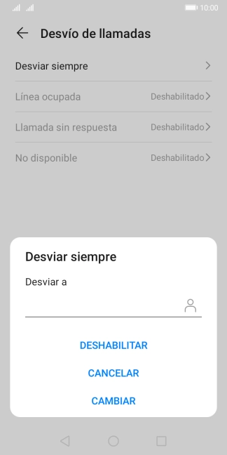 Pulsa DESHABILITAR.