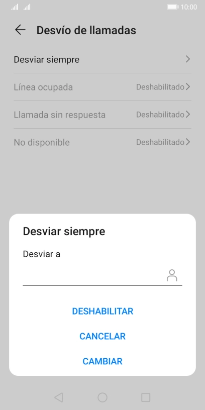 Pulsa DESHABILITAR.