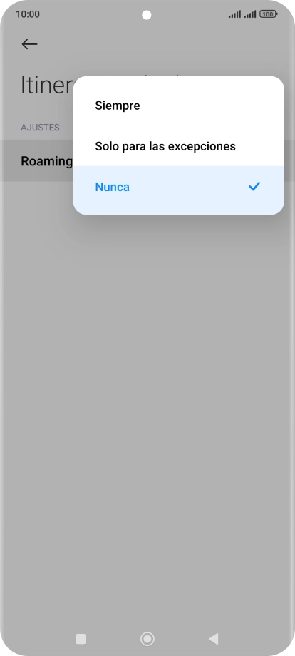 Pulsa el ajuste deseado para activar o desactivar la función.