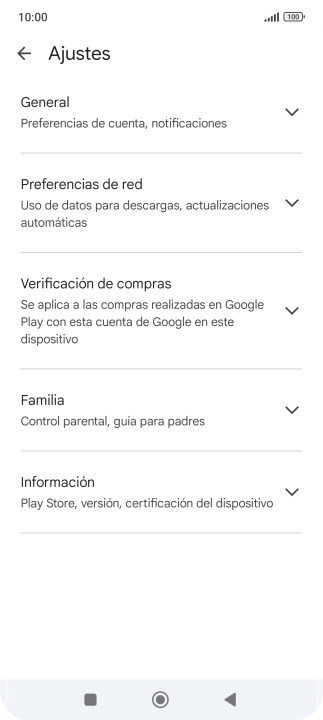 Pulsa Preferencias de red.