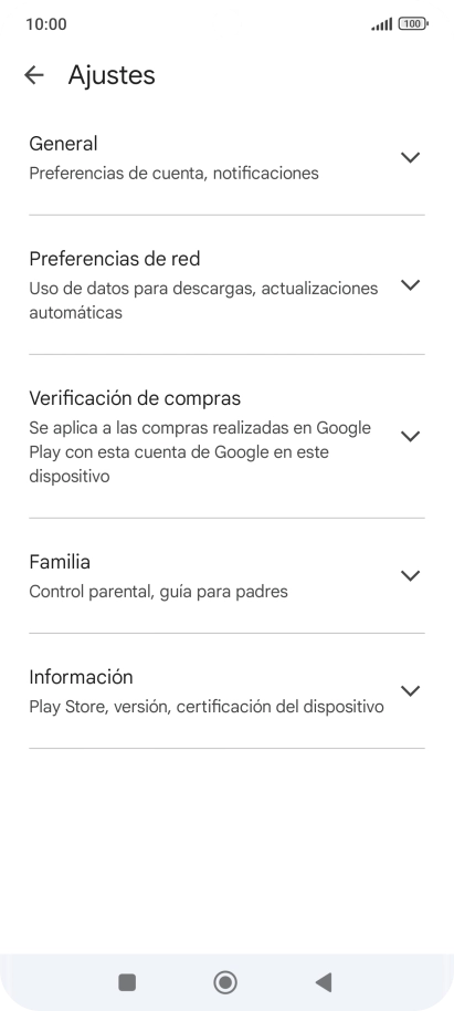Pulsa Preferencias de red.