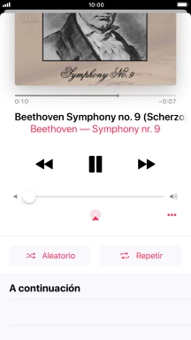 Pulsa Aleatorio para activar o desactivar la función.