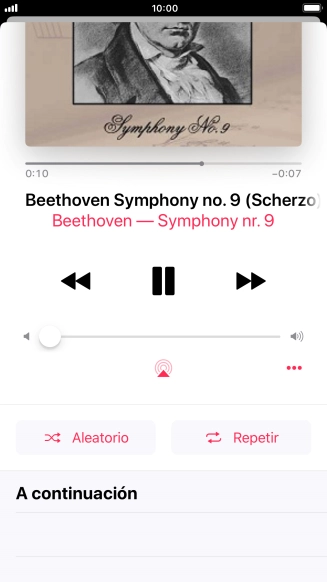 Pulsa Aleatorio para activar o desactivar la función.