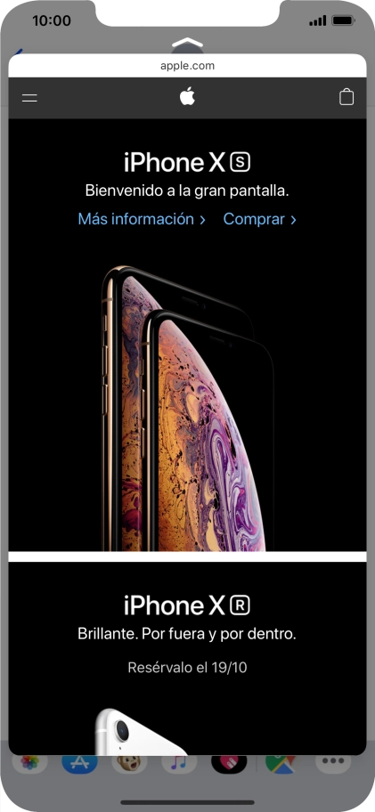 Pulsa con intensidad en la pantalla para ver una sección del contenido deseado.