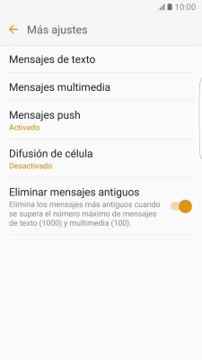 Pulsa Mensajes de texto.