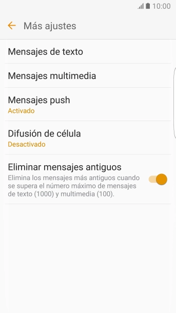 Pulsa Mensajes de texto.
