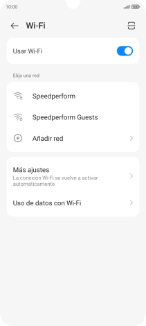 Pulsa la red wifi deseada.