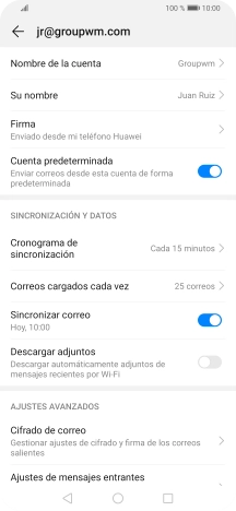 Pulsa Nombre de la cuenta.
