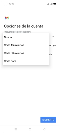 Pulsa el ajuste deseado.