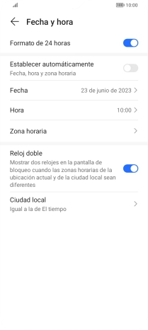 Pulsa el indicador junto a 