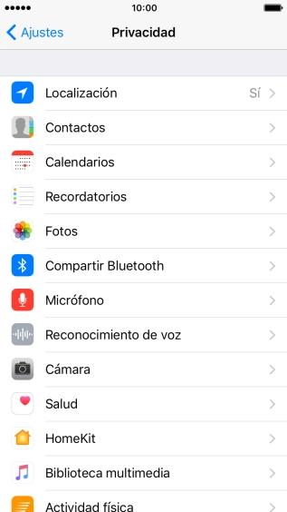 Pulsa Localización.