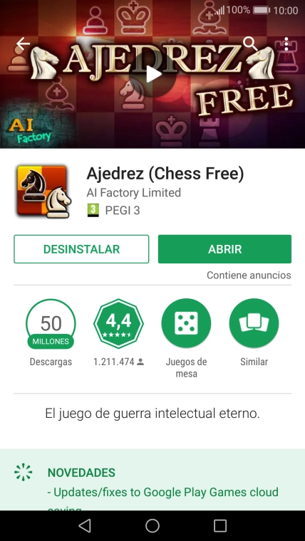 Pulsa la tecla de inicio para terminar y regresar a la pantalla de inicio.