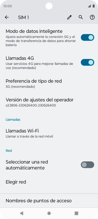 Pulsa el indicador junto a 