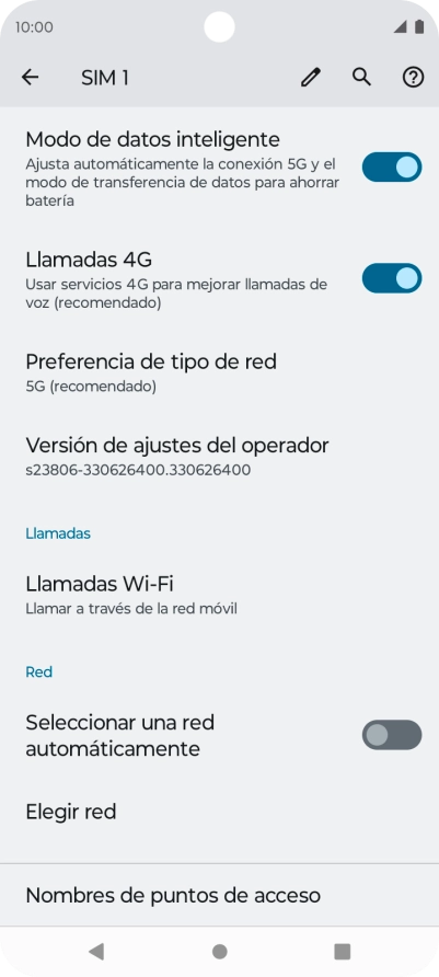 Pulsa el indicador junto a 