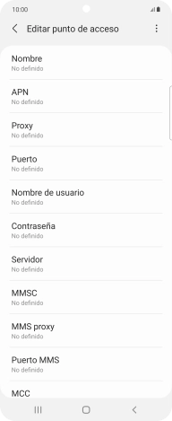 Pulsa Nombre.