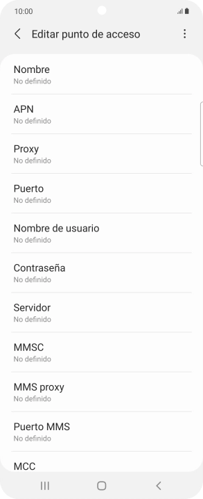 Pulsa Nombre.