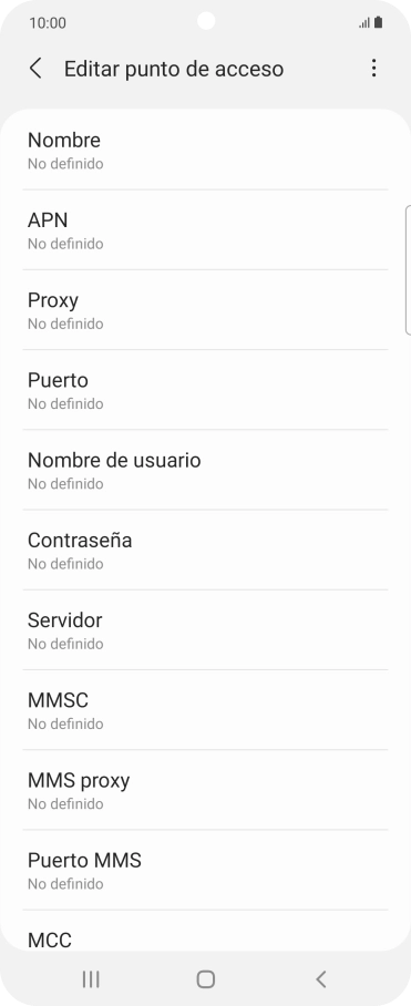 Pulsa Nombre.