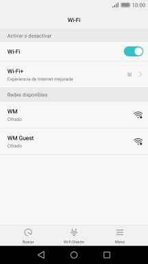 Pulsa la red wifi deseada.