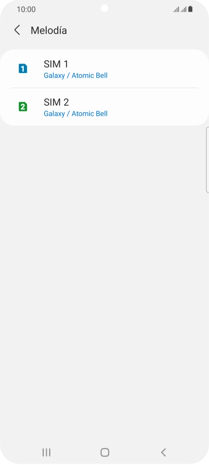 Pulsa la tarjeta SIM deseada.