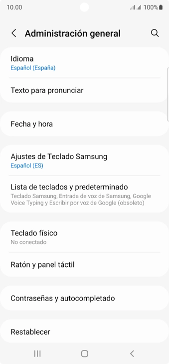 Pulsa Fecha y hora.