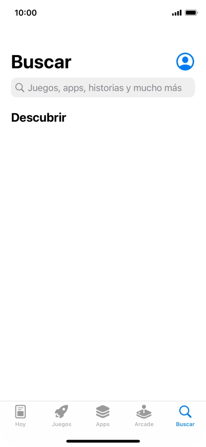 Pulsa en el campo de búsqueda e introduce el nombre o el tema de la app deseada.