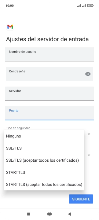 Pulsa Ninguno.