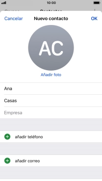 Pulsa añadir teléfono.