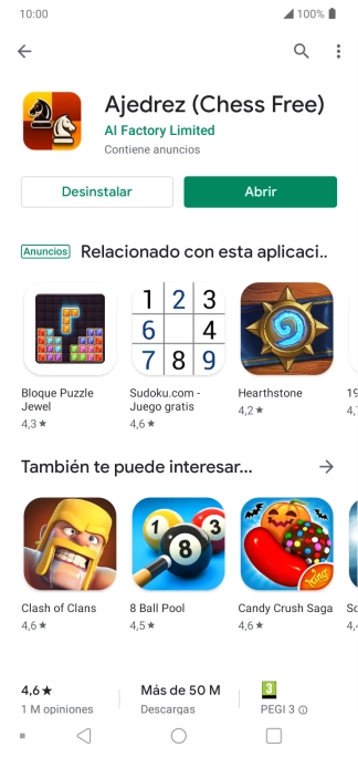 Pulsa la tecla de inicio para terminar y regresar a la pantalla de inicio.