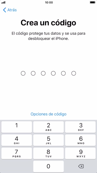 Pulsa Opciones de código.