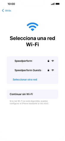 Pulsa la red wifi deseada.