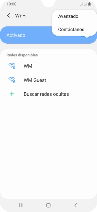 Pulsa Avanzado.